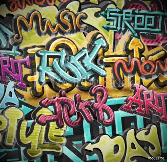 Bild på Graffiti grunge background